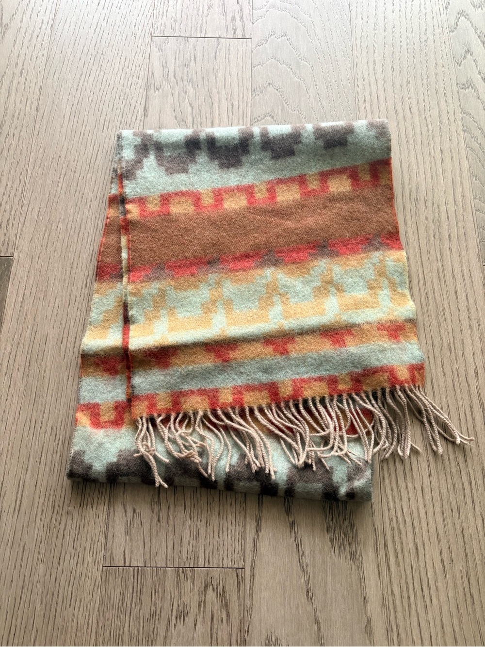 Fringed Wool Scarf